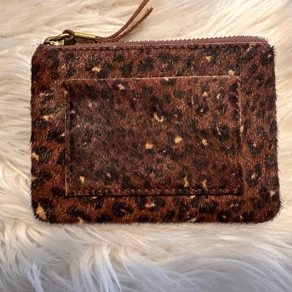 Madewell The Flap Convertible Crossbody Bag & Wallet Painted Leopard Calf Hair - Picture 9 of 16